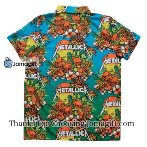 Metallica Skull Sunrise Hawaiian Shirts Gift
