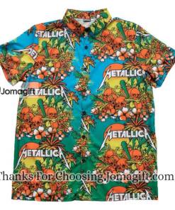 Metallica Skull Sunrise Hawaiian Shirts Gift 2