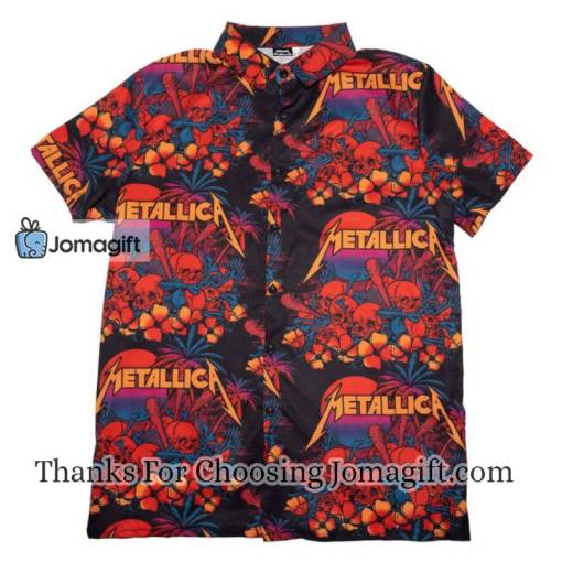 Metallica Skull Sunset Hawaiian Shirts Gift