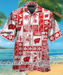 [NEW] Ncaa Wisconsin Badgers Hawaiian Shirt  Gift
