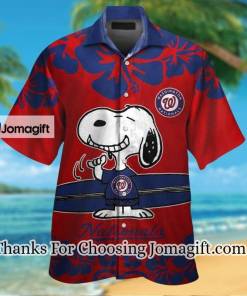 NEW Washington Nationals Snoopy Hawaiian Shirt Gift