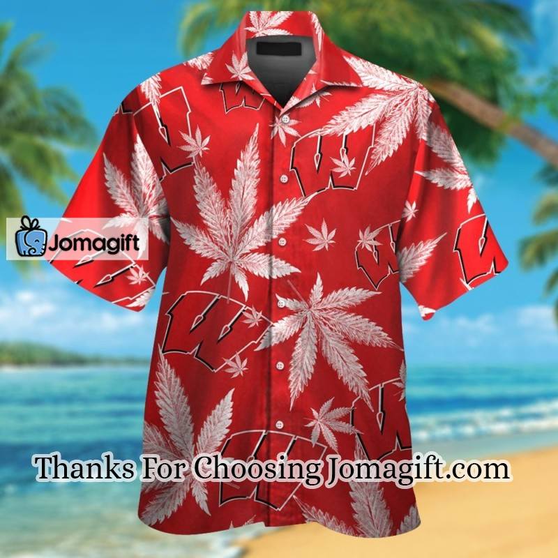 NEW Wisconsin Badgers Hawaiian Shirt Gift