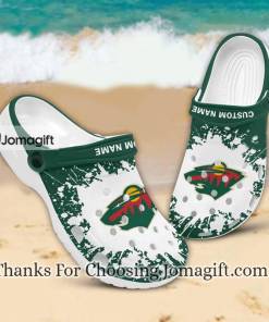 [New] Custom Name Minnesota Wild Crocs Gift