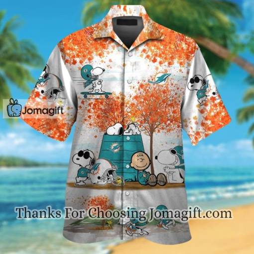 [New] Miami Dolphins Snoopy Autumn Hawaiian Shirt Gift