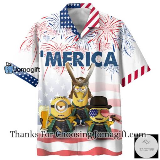 [New] Minions Independence Day Hawaiian Shirt Gift