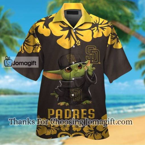 [New] San Diego Padres Baby Yoda Hawaiian Shirt Gift