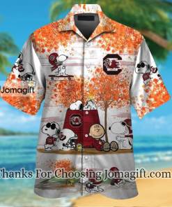 New South Carolina Gamecocks Snoopy Autumn Hawaiian Shirt Gift