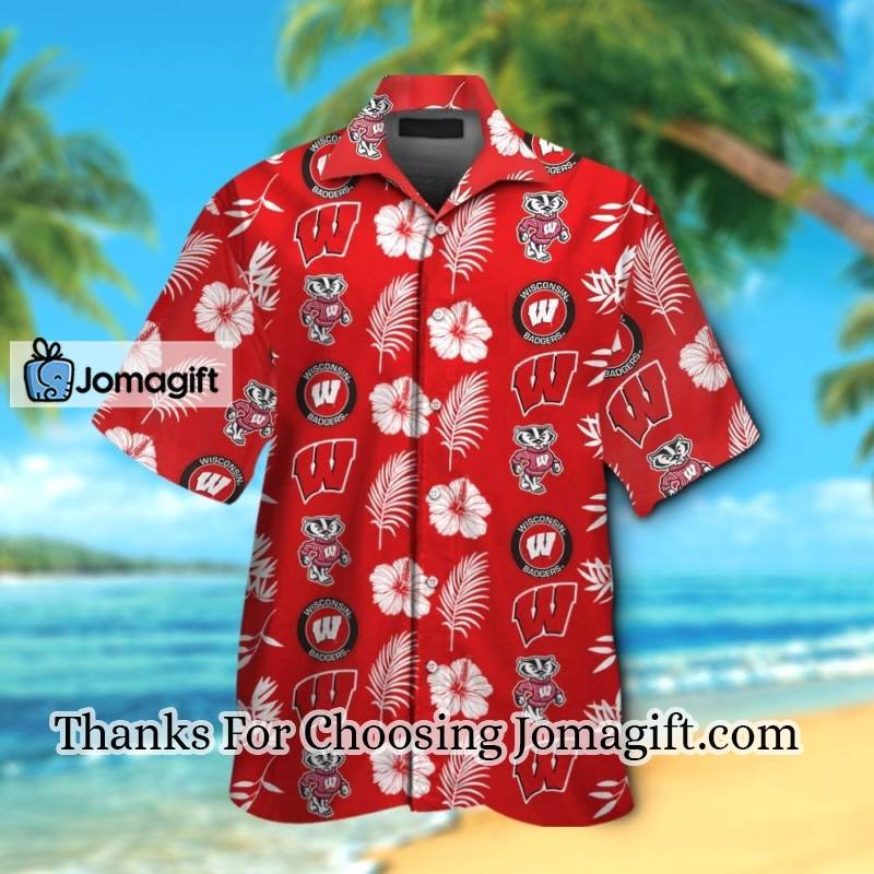 POPULAR Ncaa Wisconsin Badgers Hawaiian Shirt Gift