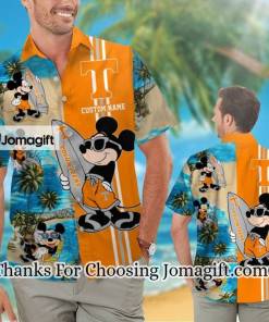 POPULAR Tennessee Volunteers Mickey Name Personalized Hawaiian Shirt Gift