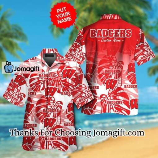 [POPULAR] Wisconsin Badgers Hawaiian Shirt  Gift