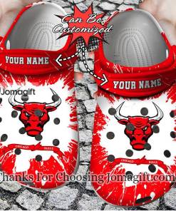 [Personalized] Chicago Bulls Logo Crocs Shoes Gift