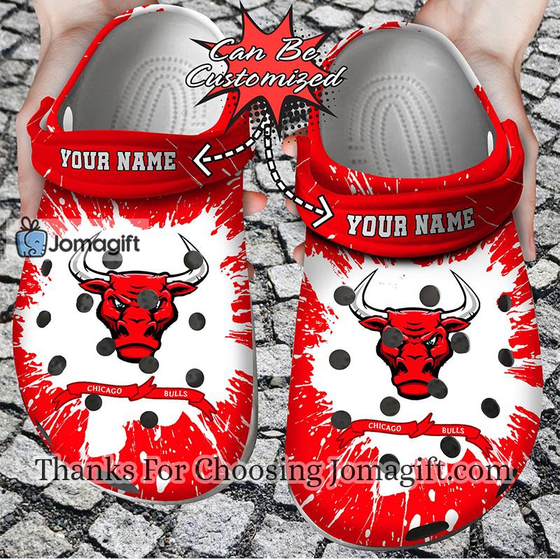 Personalized Chicago Bulls Logo Crocs Shoes Gift 1