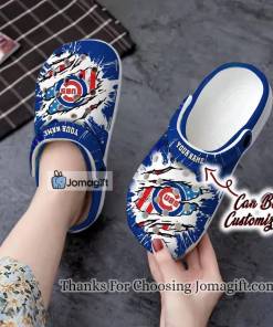 Personalized Chicago Cubs American Flag Crocs Gift 1