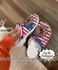 Personalized Chicago White Sox American Flag Crocs Gift 1