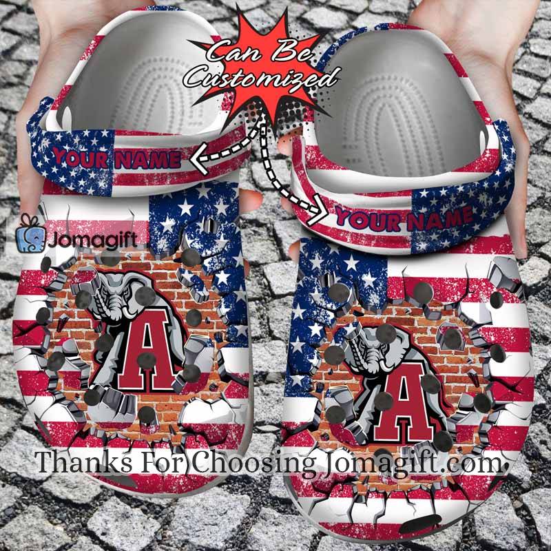 Personalized Cleveland Guardians American Flag Crocs Gift 2