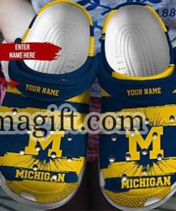 Personalized Michigan Wolverines Crocs Gift 1