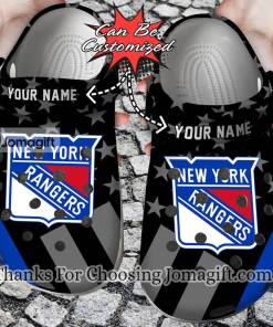 Personalized New York Rangers Star Flag Crocs Gift 2