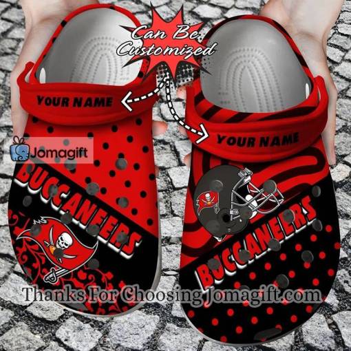 [Personalized] Tampa Bay Buccaneers Polka Dots Colors Crocs Gift