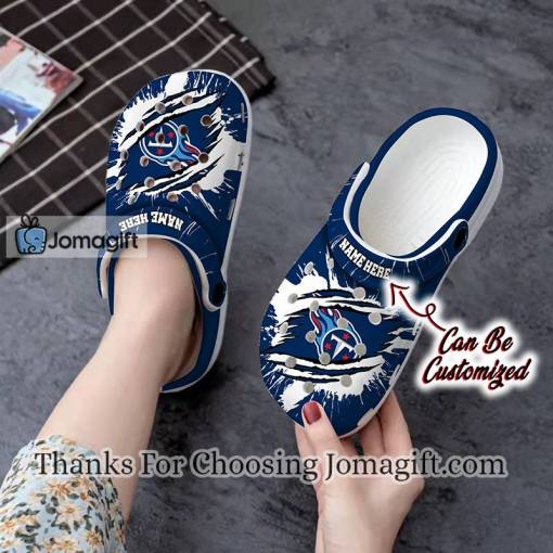 [Personalized] Tennessee Titans Ripped Claw Crocs Gift