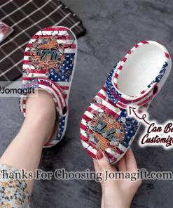 [Personalized] Ucla Bruins American Flag Crocs Gift