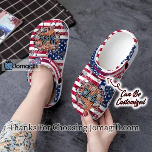 [Personalized] Ucla Bruins American Flag Crocs Gift