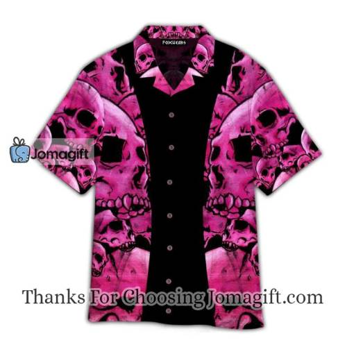 Pink Skull Hawaiian Shirt