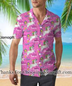 Pink Unicorn I Believe In Unicorn Hawaiian Shirt 2