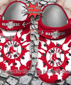 [New] Personalized Boston Red Sox Crocs Shoes Gift