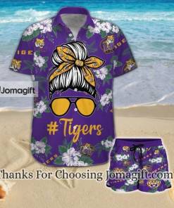 [Popular] Lsu Tigers Girl Messy Bun Hawaiian Shirt Gift