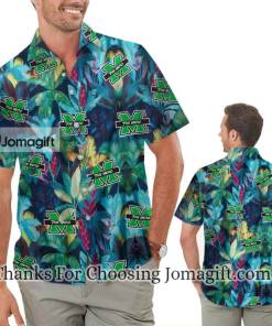 [Popular] Marshall Thundering Herd Floral Hawaiian Shirt, & Gift