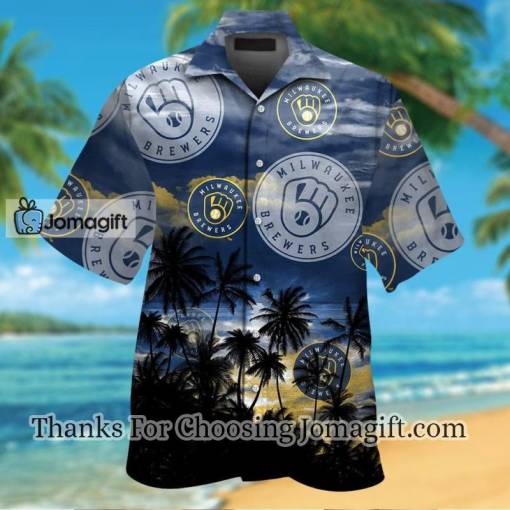 [Popular] Milwaukee Brewers Hawaiian Shirt Gift