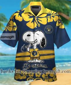 Popular Milwaukee Brewers Snoopy Hawaiian Shirt Gift