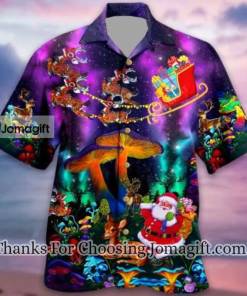 [Popular] Mushroom Illusion Santa Claus Christmas Hawaiian Shirt Gift