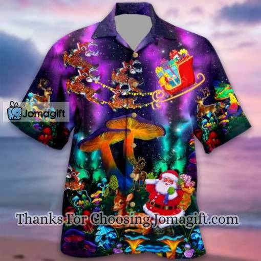 [Popular] Mushroom Illusion Santa Claus Christmas Hawaiian Shirt Gift