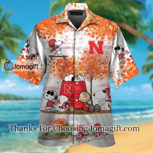[Popular] Nebraska Cornhuskers Snoopy Autumn Hawaiian Shirt Gift