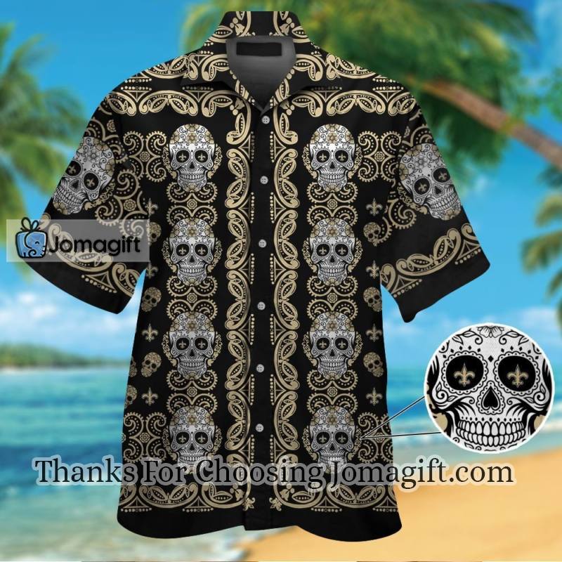 Popular New Orleans Saintsskull Hawaiian Shirt Gift