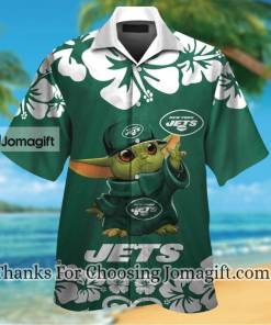 [Popular] New York Jets Baby Yoda Hawaiian Shirt Gift