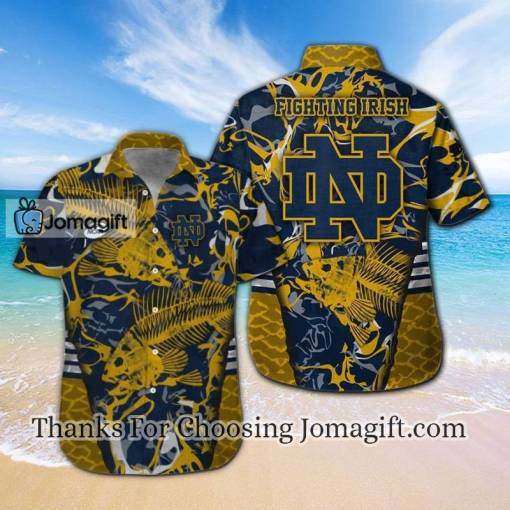 [Popular] Notre Dame Fighting Irish Fishing Hawaiian Shirt Gift
