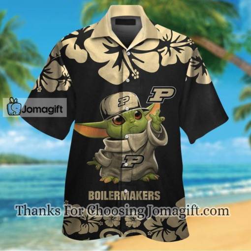 [Popular] Purdue Boilermakers Baby Yoda Hawaiian Shirt Gift