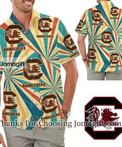 Popular South Carolina Gamecocks Retro Vintage Style Hawaiian Shirt Gift