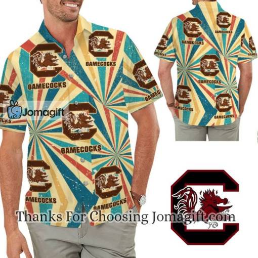 [Popular] South Carolina Gamecocks Retro Vintage Style Hawaiian Shirt Gift