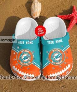 Premium Personalized Miami Dolphins Crocs Shoes Gift 1