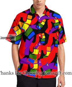 [Personalized] LGBT Dragon Colorful Hawaiian Shirt Gift