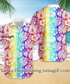 Rainbow Color Tropical Hawaiian Shirt Gift 1