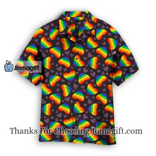 Rainbow Heart LGBT Hawaiian Shirt