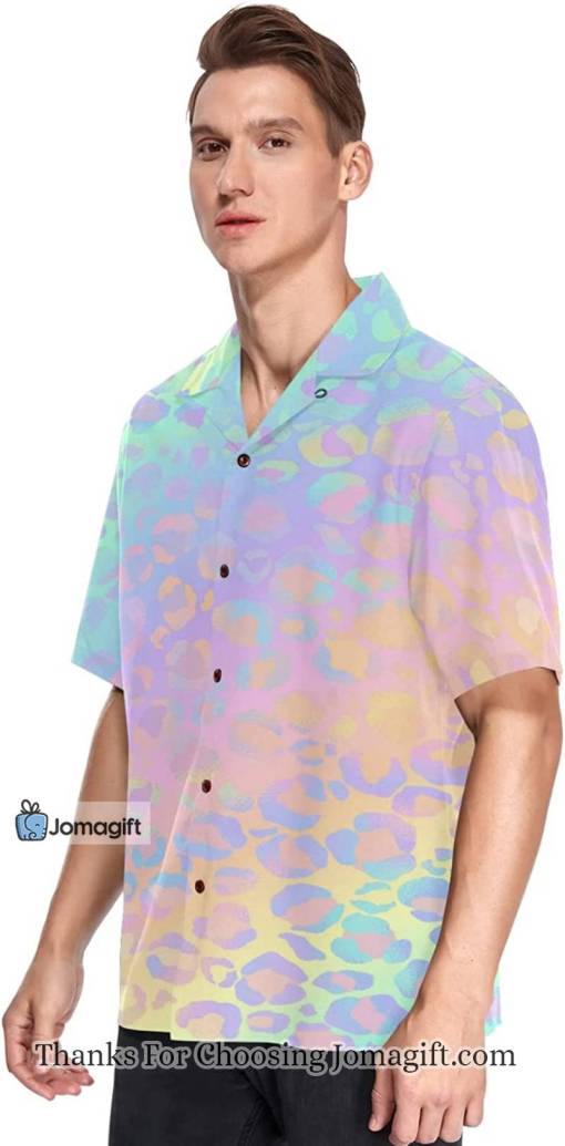 Rainbow Leopard Hawaiian Shirt Gift
