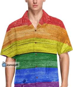 Rainbow MenS Hawaiian Shirt Gift 2