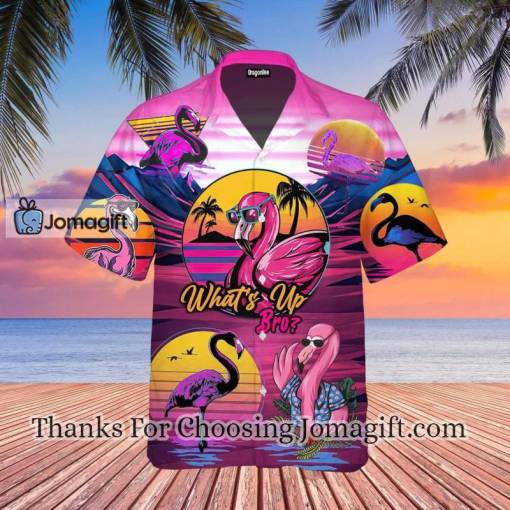 Retro Tropical Flamingo Hawaiian Shirt