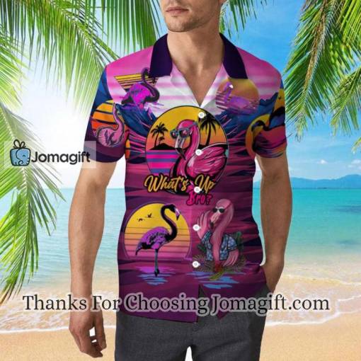 Retro Tropical Flamingo Hawaiian Shirt