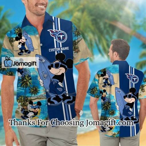 [SPECIAL EDITION] Tennessee Titans Mickey Name Personalized Hawaiian Shirt Gift